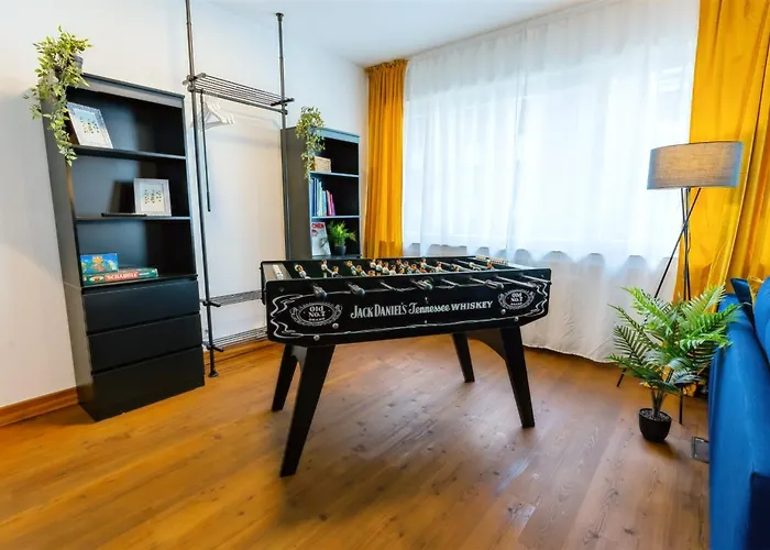 The Big Muenster Fuer Bis Zu 12, Whirlpool, Sauna, Zentral, Tischfussball, Balkon, Gasgrill דירה אולם