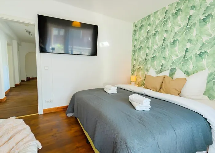 The Big Muenster Fuer Bis Zu 12, Whirlpool, Sauna, Zentral, Tischfussball, Balkon, Gasgrill